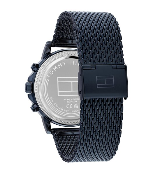 Montre TOMMY HILFIGER STEWART Homme 1710750 Analogue Cadran MINERAL Bleu Bracelet Acier Bleu Etanchéité 5BAR