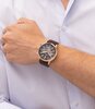 Montre TOMMY HILFIGER KENT Homme 1710752 Analogue Cadran MINERAL Brun Bracelet Cuir Brun Etanchéité 5BAR