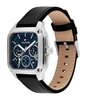 Montre TOMMY HILFIGER HERALD SKELETON Homme 1710756 Analogue Cadran MINERAL Bleu Bracelet Cuir Noir Etanchéité 5BAR