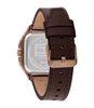 Montre TOMMY HILFIGER HERALD SKELETON Homme 1710757 Analogue Cadran MINERAL Vert Bracelet Cuir Brun Etanchéité 5BAR