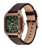 Montre TOMMY HILFIGER HERALD SKELETON Homme 1710757 Analogue Cadran MINERAL Vert Bracelet Cuir Brun Etanchéité 5BAR