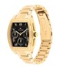 Horloge TOMMY HILFIGER TH-OXFORD Heren 1710764 Analoog Behuizing MINERAAL Zwart Bracelette Staal Geelgoudkleurig Etanchéiteiten 3BAR