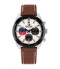 Montre TOMMY HILFIGER HUDSON Homme 1710765 Analogue Cadran MINERAL Blanc Bracelet Cuir Brun Etanchéité 5BAR