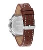 Montre TOMMY HILFIGER HUDSON Homme 1710765 Analogue Cadran MINERAL Blanc Bracelet Cuir Brun Etanchéité 5BAR