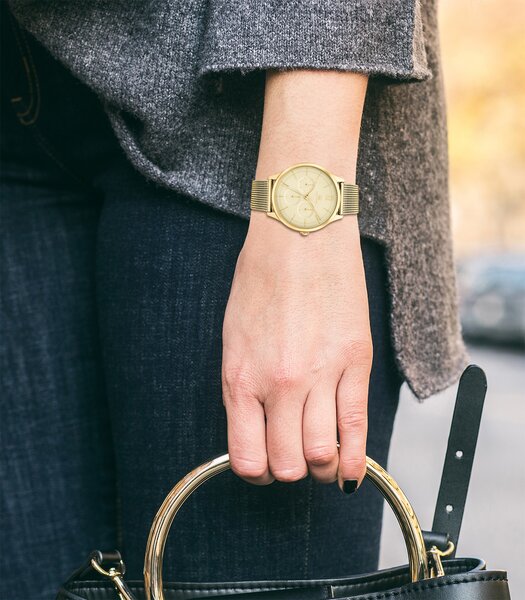 Montre TOMMY HILFIGER LAYLA Femme 1782458 Analogue Cadran MINERAL Or jaune Bracelet Acier Or jaune Clip / clasp Etanchéité 3BAR