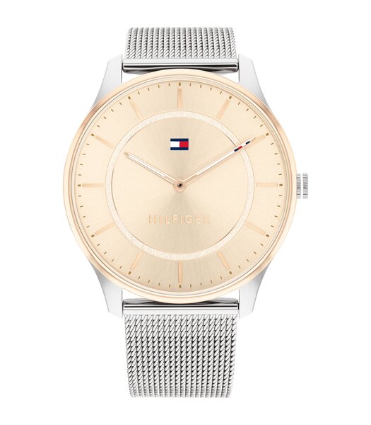 Montre TOMMY HILFIGER JESSI Femme 1782530 Analogique Cadran Minéral Or chair Bracelet Milanais Argenté Clip / clasp Etanchéité 3 ATM
