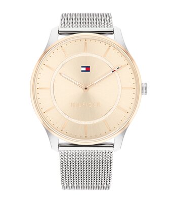 Montre TOMMY HILFIGER JESSI Femme 1782530 Analogique Cadran Minéral Or chair Bracelet Milanais Argenté Clip / clasp Etanchéité 3 ATM