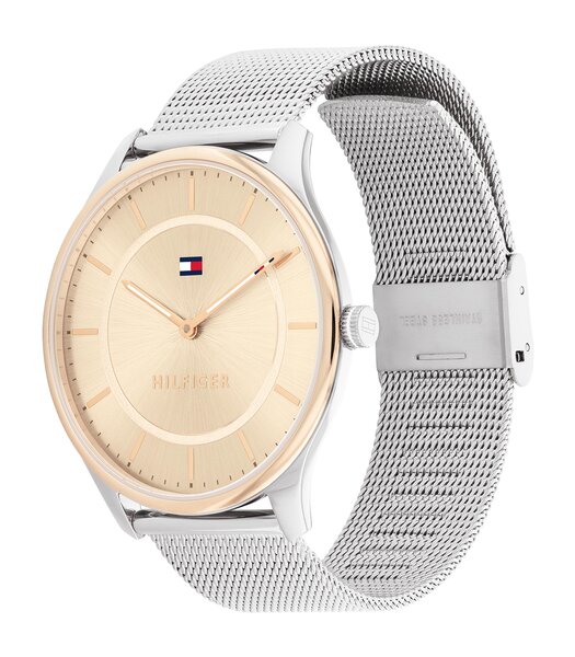 Montre TOMMY HILFIGER JESSI Femme 1782530 Analogique Cadran Minéral Or chair Bracelet Milanais Argenté Clip / clasp Etanchéité 3 ATM