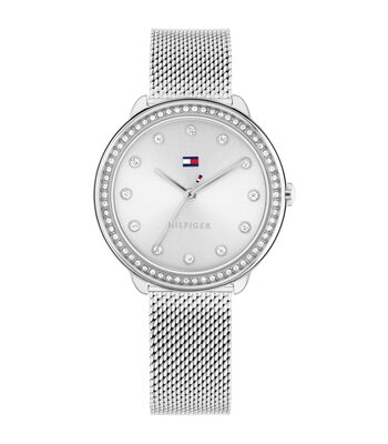 Montre TOMMY HILFIGER DEMI Femme 1782698 Analogue Cadran MINERAL Argenté Bracelet Acier inoxydable Acier Etanchéité 3BAR