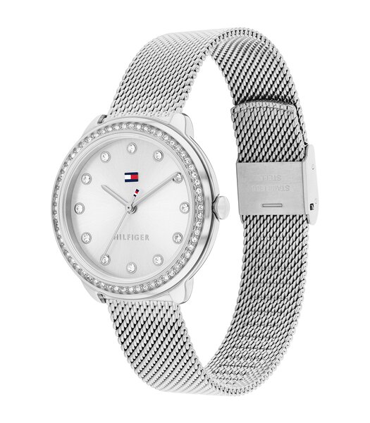 Montre TOMMY HILFIGER DEMI Femme 1782698 Analogue Cadran MINERAL Argenté Bracelet Acier inoxydable Acier Etanchéité 3BAR
