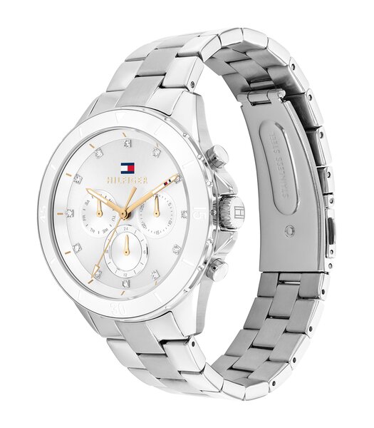 Montre TOMMY HILFIGER MELLIE Femme 1782707 Analogue Cadran MINERAL Argenté Bracelet Acier inoxydable Acier Etanchéité 5BAR
