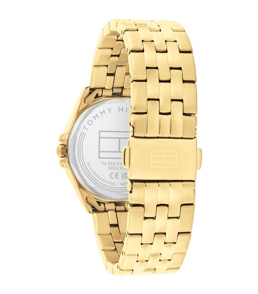 Montre TOMMY HILFIGER JADE Femme 1782773 Analogue Cadran MINERAL Blanc Bracelet Acier Or jaune Etanchéité 3BAR