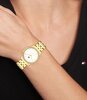 Montre TOMMY HILFIGER JADE Femme 1782773 Analogue Cadran MINERAL Blanc Bracelet Acier Or jaune Etanchéité 3BAR