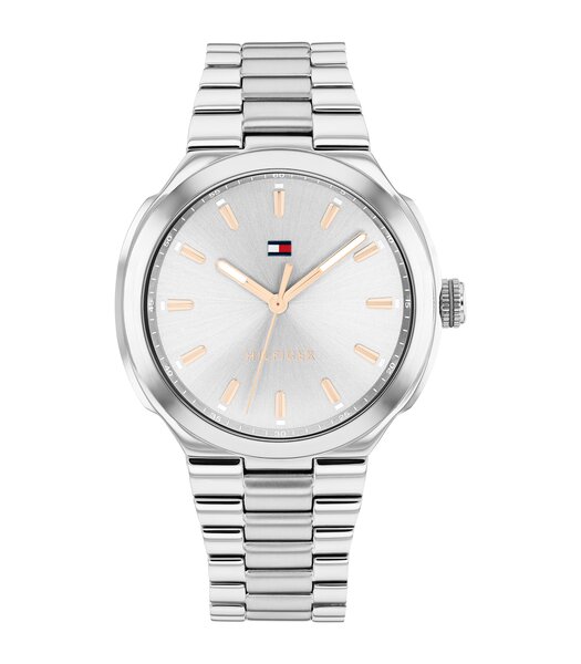 Montre TOMMY HILFIGER GEORGIA Femme 1782817 Analogue Cadran MINERAL Argenté Bracelet Acier inoxydable Acier Etanchéité 3BAR