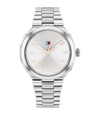 Montre TOMMY HILFIGER GEORGIA Femme 1782817 Analogue Cadran MINERAL Argenté Bracelet Acier inoxydable Acier Etanchéité 3BAR
