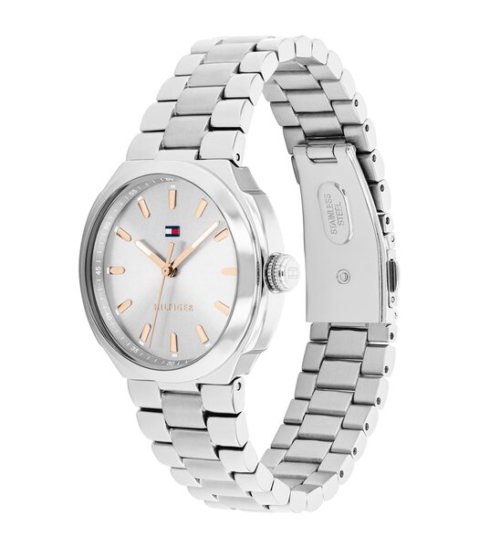 Montre TOMMY HILFIGER GEORGIA Femme 1782817 Analogue Cadran MINERAL Argenté Bracelet Acier inoxydable Acier Etanchéité 3BAR