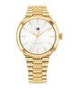 Montre TOMMY HILFIGER GEORGIA Femme 1782819 Analogue Cadran MINERAL Blanc Bracelet Acier Or jaune Etanchéité 3BAR