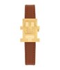 Montre TOMMY HILFIGER TH85 Femme 1782822 Analogue Cadran MINERAL Argenté Bracelet Cuir Brun Etanchéité 3BAR