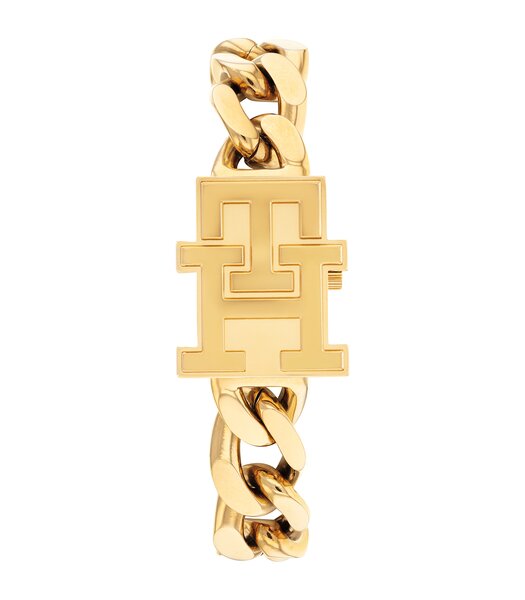 Montre TOMMY HILFIGER TH85 Femme 1782823 Analogue Cadran MINERAL Argenté Bracelet Acier Or jaune Etanchéité 3BAR