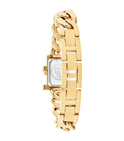 Montre TOMMY HILFIGER TH85 Femme 1782823 Analogue Cadran MINERAL Argenté Bracelet Acier Or jaune Etanchéité 3BAR