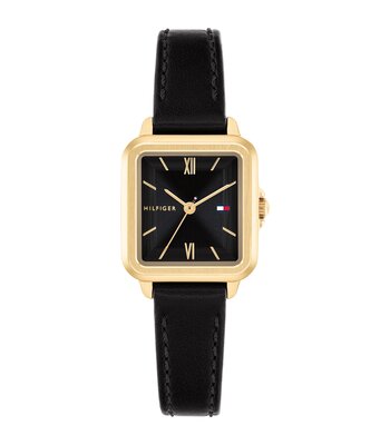 Horloge TOMMY HILFIGER MIA Dames 1782835 Analoog Behuizing MINERAAL Zwart Bracelette Leer Zwart Etanchéiteiten 3BAR