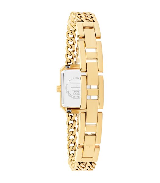 Montre TOMMY HILFIGER SARAH Femme 1782842 Analogue Cadran MINERAL Noir Bracelet Acier Or jaune Etanchéité 3BAR