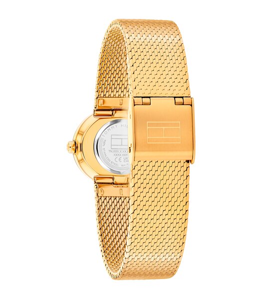 Horloge TOMMY HILFIGER MOIRA Dames 1782847 Analoog Behuizing MINERAAL Geelgoud Bracelette Staal Geelgoudkleurig Etanchéiteiten 3BAR