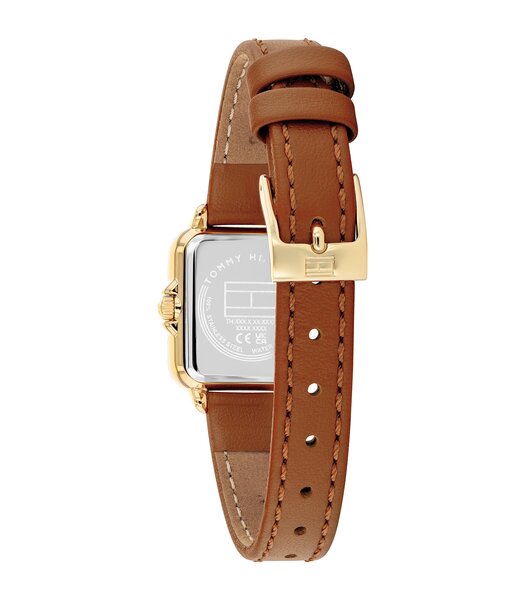 Horloge TOMMY HILFIGER MIA Dames 1782859 Analoog Behuizing MINERAAL Zilverkleurig Bracelette Leer Bruin Etanchéiteiten 3BAR