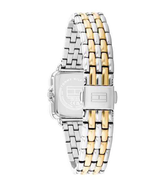Horloge TOMMY HILFIGER MIA Dames 1782861 Analoog Behuizing MINERAAL Zilverkleurig Bracelette Roestvrij staal Staal / geelgoudkleurig Etanchéiteiten 3B