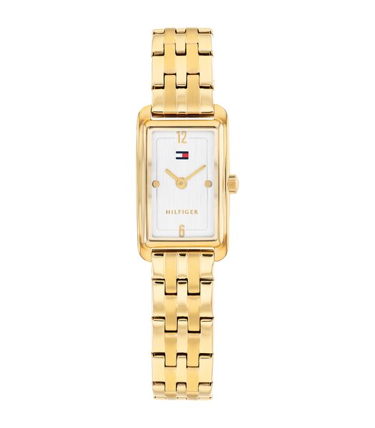 Montre TOMMY HILFIGER MADISON Femme 1782863 Analogue Cadran MINERAL Blanc Bracelet Acier Or jaune Etanchéité 3BAR