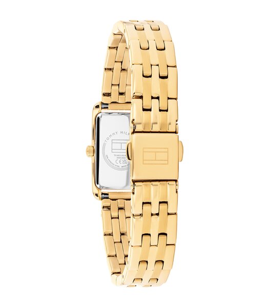 Montre TOMMY HILFIGER MADISON Femme 1782863 Analogue Cadran MINERAL Blanc Bracelet Acier Or jaune Etanchéité 3BAR
