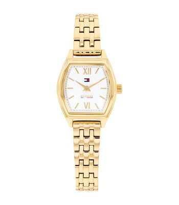 Horloge TOMMY HILFIGER NORAH Dames 1782870 Analoog Behuizing MINERAAL Wit Bracelette Staal Geelgoudkleurig Etanchéiteiten 3BAR