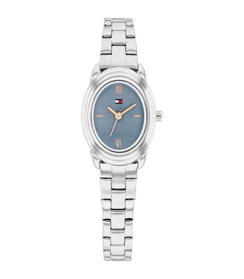 Montre TOMMY HILFIGER DEMI OVAL Femme 1782873 Analogue Cadran MINERAL Bleu Bracelet Acier inoxydable Acier Etanchéité 3BAR