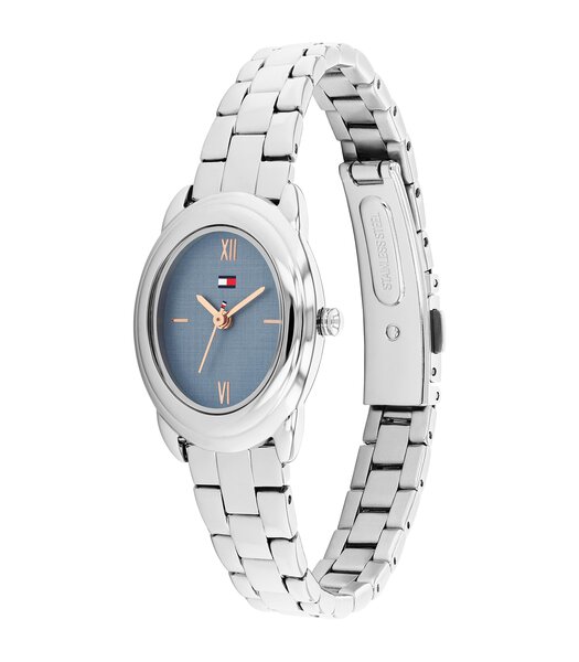 Horloge TOMMY HILFIGER DEMI OVAL Dames 1782873 Analoog Behuizing MINERAAL Blauw Bracelette Roestvrij staal Staal Etanchéiteiten 3BAR