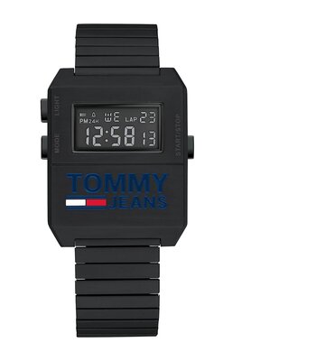 Montre TOMMY HILFIGER EXPEDITION Homme 1791671 Analogue Cadran MINERAL Noir Bracelet Acier Noir Etanchéité 3BAR