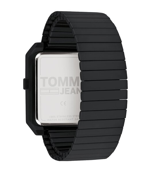Montre TOMMY HILFIGER EXPEDITION Homme 1791671 Analogue Cadran MINERAL Noir Bracelet Acier Noir Etanchéité 3BAR