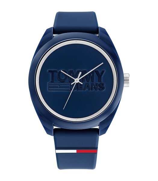 Montre TOMMY HILFIGER SAN DIEGO Homme 1791927 Analogique Cadran Minéral Noir Bracelet Cuir Brun Boucle ardillon Etanchéité 5 ATM