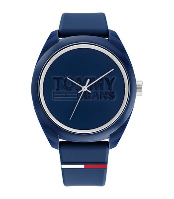 Montre TOMMY HILFIGER SAN DIEGO Homme 1791927 Analogique Cadran Minéral Noir Bracelet Cuir Brun Boucle ardillon Etanchéité 5 ATM