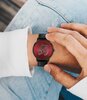 Montre TOMMY HILFIGER LUNAR NEW YEAR Homme 1791976 Analogue Cadran MINERAL Rouge Bracelet Cuir Noir Boucle ardillon Etanchéité 3BAR