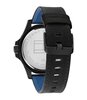 Montre TOMMY HILFIGER RYAN Homme 1791993 Analogue Cadran MINERAL Noir Bracelet PLASTIQUE RECYCLE Bleu Boucle ardillon Etanchéité 5BAR