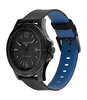 Montre TOMMY HILFIGER RYAN Homme 1791993 Analogue Cadran MINERAL Noir Bracelet PLASTIQUE RECYCLE Bleu Boucle ardillon Etanchéité 5BAR