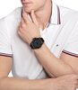Montre TOMMY HILFIGER RYAN Homme 1791993 Analogue Cadran MINERAL Noir Bracelet PLASTIQUE RECYCLE Bleu Boucle ardillon Etanchéité 5BAR