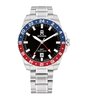 Montre TOMMY HILFIGER TH85 SWISS GMT Homme 1792131 Analogue Cadran MINERAL Noir Bracelet Acier inoxydable Acier Etanchéité 20BAR