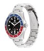 Montre TOMMY HILFIGER TH85 SWISS GMT Homme 1792131 Analogue Cadran MINERAL Noir Bracelet Acier inoxydable Acier Etanchéité 20BAR