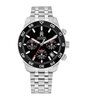 Montre TOMMY HILFIGER TH85 CHRONO (41MM) Homme 1792156 Analogue Cadran MINERAL Noir Bracelet Acier inoxydable Acier Etanchéité 5BAR