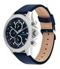 Montre TOMMY HILFIGER CLARK (46MM) Homme 1792165 Analogue Cadran MINERAL Bleu Bracelet Cuir Bleu Etanchéité 5BAR