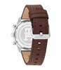 Montre TOMMY HILFIGER TH85 CHRONO (41MM) Homme 1792166 Analogue Cadran MINERAL Noir Bracelet Cuir Brun Etanchéité 5BAR