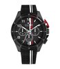 Montre TOMMY HILFIGER BANK Homme 1792168 Analogue Cadran MINERAL Noir Bracelet Silicone Noir Etanchéité 5BAR