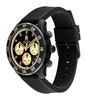 Montre TOMMY HILFIGER TH85 CARBON Homme 1792182 Analogue Cadran MINERAL Noir Bracelet Silicone Noir Etanchéité 5BAR