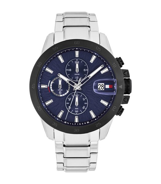 Montre TOMMY HILFIGER JAMESON Homme 1792198 Analogue Cadran MINERAL Bleu Bracelet Acier inoxydable Acier Etanchéité 5BAR